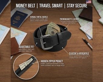 Cinturón con compartimento secreto: cinturón de viaje, cinturón para dinero, cinturón de seguridad, bolsillo secreto, cinturón de seguridad para viajes, cinturón antirrobo, cinturón para dinero oculto.