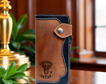 Custom leather wallet for men, Men's Leather wallet, Christmas Gift for him, Personalized Gift for him, Birthday Gift for him Groomsmen Gift