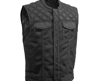 Downside Moto Mesh Men's Motorcycle Vest, Anniversary, Birthday Vests, Gift for Him, Father, Dad, Husband, Boyfriend, Gifts for Rider, Biker