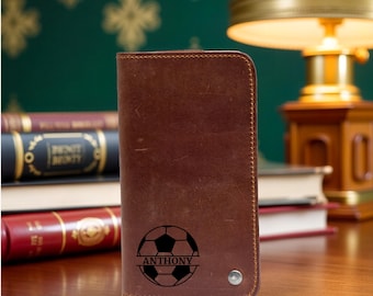 Basketball Personalized Wallet, Groomsmen Gifts, Men's Leather wallet, Mens Leather Accessory, Anniversary Gift for Him, Sports Gift