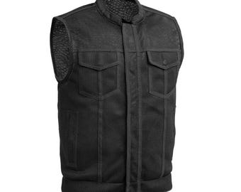 Chaleco de moto Sharp Shooter Moto Mesh para hombre - chaleco de moto de malla para hombre - chaleco de moto - chaleco de motociclista de malla - transpirable - ligero