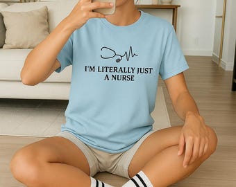 Nurse Pride uniseks zwaar katoenen T-shirt, grappig verpleegstershirt, cadeaus voor verpleegkundigen, humor in de gezondheidszorg, kleding medisch personeel