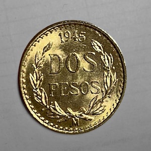 1945 dos pesos coin - Etsy 日本