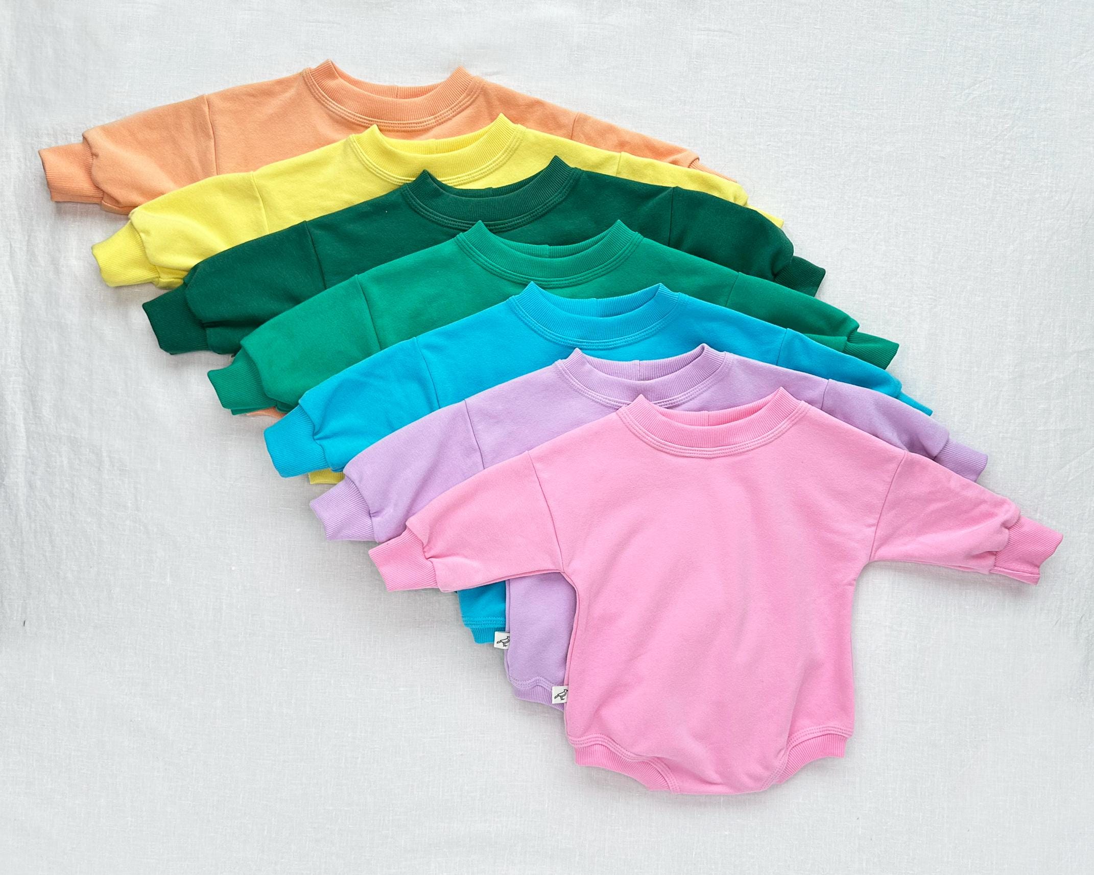 Kids Organic Cotton Sweater Romper Handmade