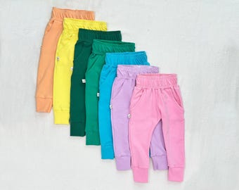 Kids Organic Cotton Joggers  |  Handmade