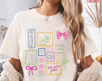 Mahjong Player Tshirt, Tile Game Lover, Mahjong Game Night Shirt, Mahjong Club, Comfort Colors Tee