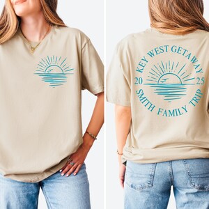 Personalized Family Beach Vacation Shirt, Family Name,Family Matching Shirts, Customized Family Trip T Shirt, Family Beach Trip,Family Beach