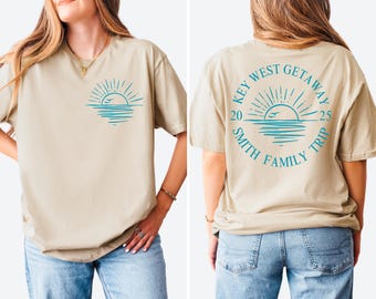 Personalized Family Beach Vacation Shirt, Family Name,Family Matching Shirts, Customized Family Trip T Shirt, Family Beach Trip,Family Beach