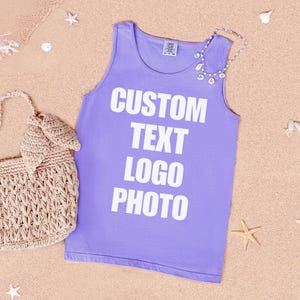 Komfortfarben benutzerdefinierte Tank Top, benutzerdefinierte Design Tank, personalisieren Tank, Junggesellinnenabschied, benutzerdefinierte Tank Top, benutzerdefinierte Braut Top Geschenk