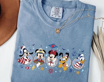 Comfort Colors® Disney Cruise Squad Shirt, Mickey and Friends Cruise Tee, Disney Cruise Trip Shirt, Disney Summer Shirt, Disney Vacation Tee
