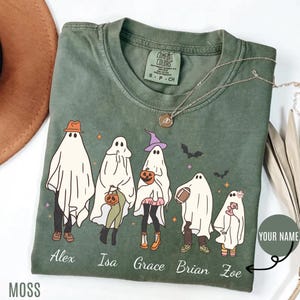 Personalized Family Halloween Shirt, Halloween Custom Swetshirt, Spooky Season T-shirt, Family Shirt, Ghost Family Shirt,Vintage Halloween