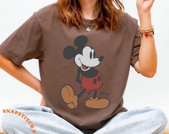 Disney Mickey & Friends Mickey Mouse Vintage Portrait Shirt, Mickey Minnie Donald Daisy Classic Pose Shirt, Disneyland Family Matching Shirt