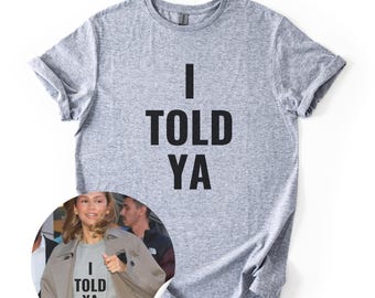 I Told Ya Zendaya Challengers Movie Graphic T-Shirt, Pop Culture Fashion Unisex Shirt