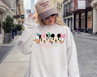Retro Disney Mickey and Co Sweatshirt, Retro Disney Shirt, Disney Mickey Shirt, Disney Friends Sweatshirt, Disney Gifts