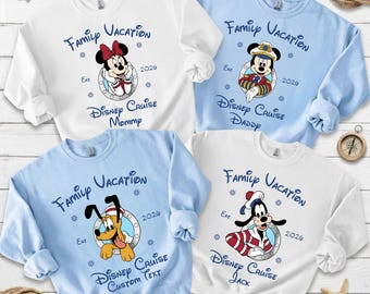 Personalized Disney 2026 Cruise Sweatshirt, Mickey Disney Cruise Trip Sweat, 2026 Matching Family Disney Cruise, Disney Cruise Group Sweater