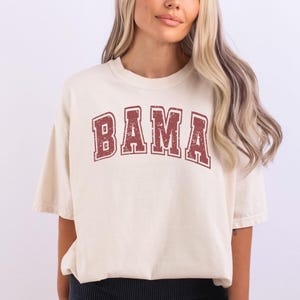 T-shirt rétro Bama Comfort Colors : t-shirt Game Day en Alabama effet vieilli