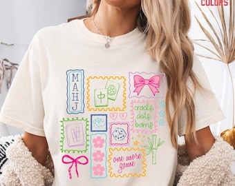 Mahjong Player Tshirt, Tile Game Lover, Mahjong Game Night Shirt, Mahjong Club, Comfort Colors Tee