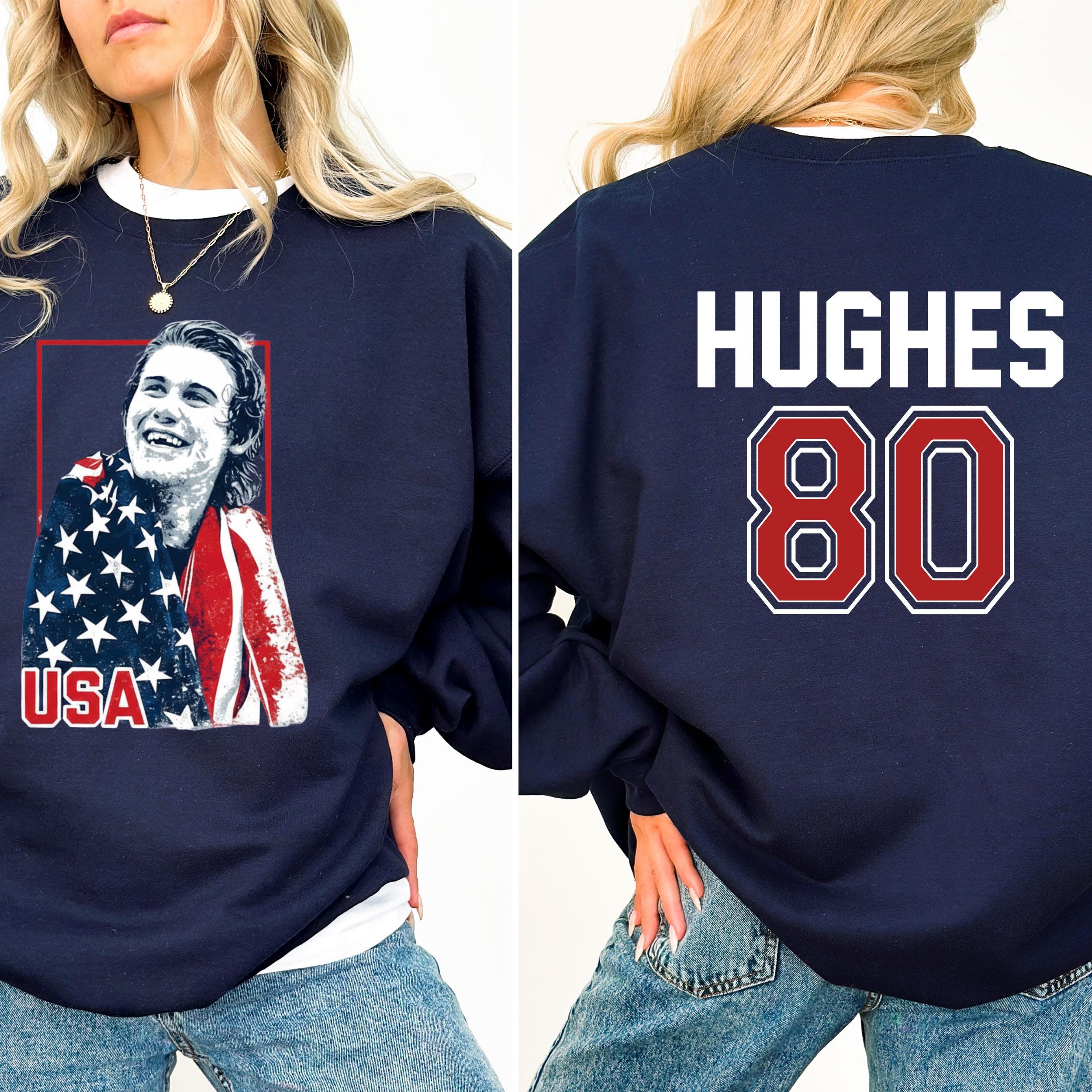 Discover USA HOCKEY Jack Hughes #86 Crewneck Unisex Sweatshirt