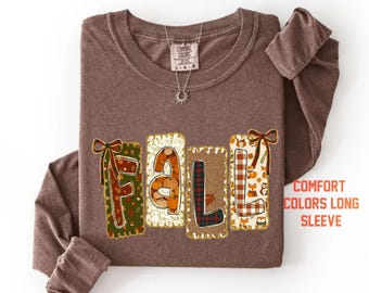 Comfort Colors Leopard Plaid Fall Shirt, Pumpkin Bow Autumn Graphic Tee, Fall Lover Tshirt
