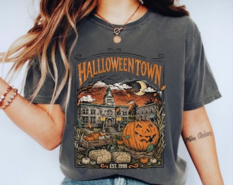 Comfort Colors® Halloweentown Est 1998 Shirt, Halloweentown University, Retro Halloweentown Shirt, Cute Fall Shirt, Halloween Graphic Tee