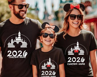 Disney Family Trip 2026 Shirt, Custom Disney Family Vacation Shirt, Disney Family Matching Tshirt, disney world family shirt 2026
