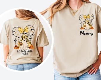 Custom Disney Shirt, Matching Family Disney Tshirt, Disney Halloween 2025 Shirts, Disneyland Halloween Shirts, Mickey Minne Halloween Shirts