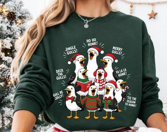 Funny Christmas Sweatshirt, Christmas Seagull Sweatshirt, Xmas Shirts, Holiday Season Sweathirt, Seagull Funny Shirt, Christmas Gift