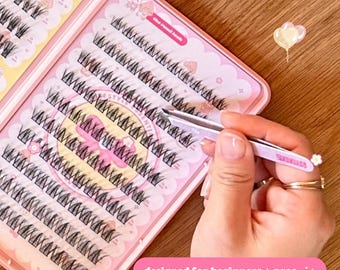 Baby Pink Tweezer – Stainless Steel Eyebrow Tool & Lash Cluster Applicator, Beginner Friendly Precision Grip