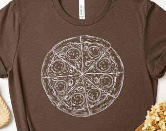 Pizza T Shirt, Foodie Shirt, Pizza Lover Gift, Funny Pizza Tee, Pizza Slice Shirt, Delicious Pizza Top, Pizza Graphic Tee, Food Art Shirt