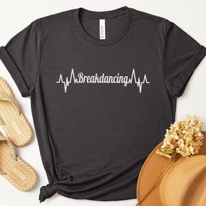 Camiseta con latidos de breakdance: camiseta gráfica de baile hip hop