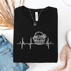 Vegetable Heartbeat T-Shirt: Vegan Farmers Market Tee