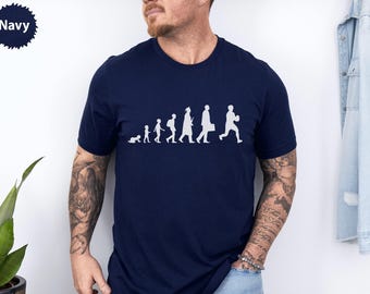 Rugby Evolution T-Shirt, Athlete Development Tee, Sportsman Growth Shirt, College to Pro Player, Rugby Gift Shirt, Rugby Player