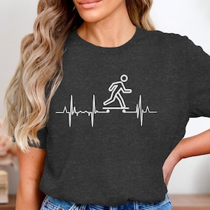 Skateboard Heartbeat T Shirt, Skateboarding Life, Cool Skater Tee, Skateboarding Gift, Extreme Sports Clothing, Skating TShirt