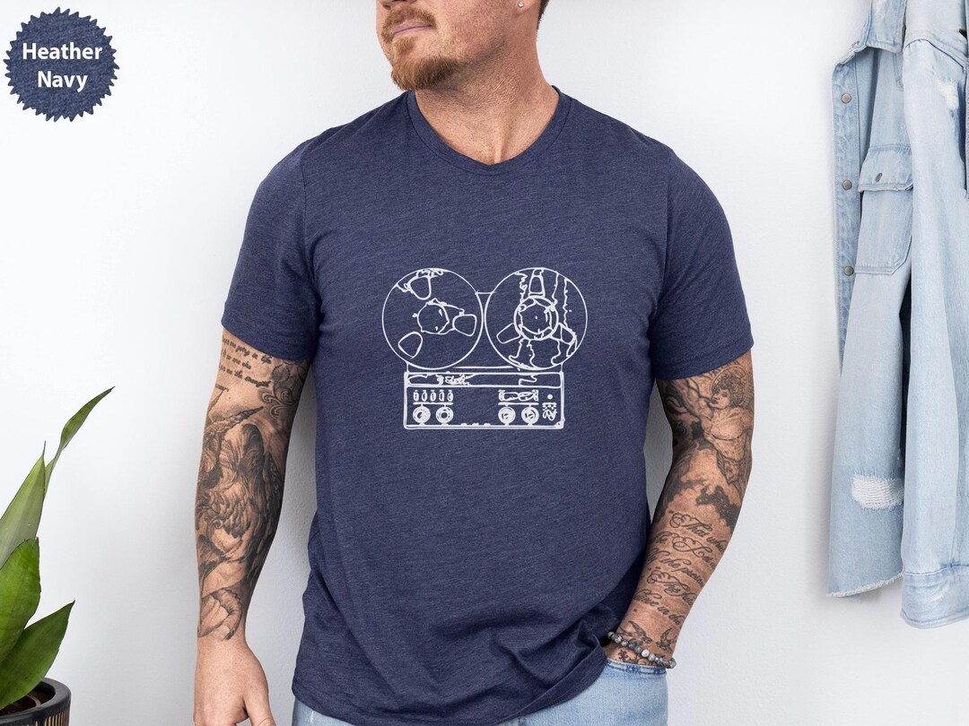 Reel to Reel T-shirt, Vintage Tape Recorder, Retro Music Lover Tee ...