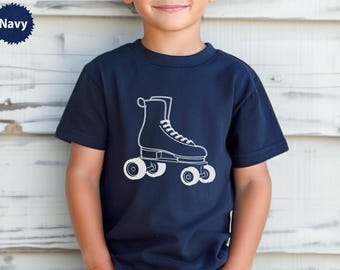 Retro Roller Skate T-Shirt, Vintage Line Art, 80s Style, Roller Skating Tee, Classic Sportswear, Throwback Vibes, Nostalgic Design