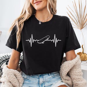 T-shirt skateboard Heartbeat : cadeau skateur