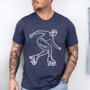 Roller Skating T-Shirt, Unisex Graphic Tee, Athletic Tee, Casual Skate Shirt, Gift for Skaters, Sporty T-shirt for Him