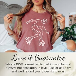 Roller Skating Graphic Tee, Retro Skater T-Shirt, Cute Roller Blading Outfit, Casual Summer Top, Trendy Graphic Shirt for Women