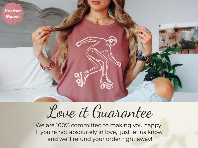 Roller Skating Graphic Tee, Retro Skater T-Shirt, Cute Roller Blading Outfit, Casual Summer Top, Trendy Graphic Shirt for Women