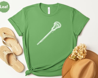 Lacrosse Stick T-Shirt, Minimalist Lacrosse Tee, Lacrosse Gift, Sporty T Shirt, Lacrosse Player T-Shirt, Cool Athlete Tee