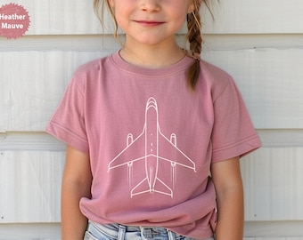 Minimalist Airplane T Shirt, Aviation Tee, Pilot Gift, Plane Lover Shirt, Flight Attendant Gift, Jet T-Shirt, Aircraft Tee, Travel T-Shirt