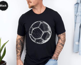 Soccer Ball T Shirt, Graphic Football Tee, Sports Fan Gift, Trendy Unisex Top, Athletic Apparel, Soccer Lover Shirt