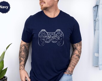 Gamer T-Shirt, Minimalist Controller Design, Video Game Tee, Gift for Gamers, Unique Gaming Apparel, Console Controller Shirt
