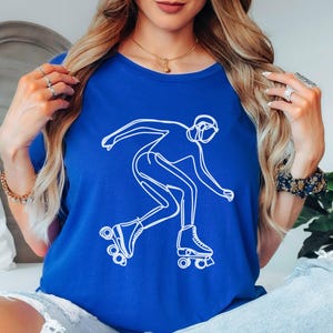 Roller Skating T Shirt, Skateboarding Graphic Tee, Active Lifestyle Top, Retro Skate Apparel, Casual Sports Wear, Trendy Fitness Shirt