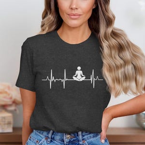 Yoga Heartbeat T-Shirt: Zen Meditation Gift