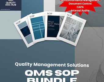 ISO 13485 QMS SOP Templates | Editable Medical Device Procedures (pdf Download)