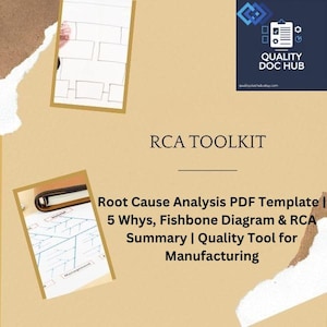 Root Cause Analysis Template: 5 Whys, Fishbone Diagram (PDF Download)