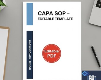 Corrective and Preventive Action (CAPA) Sop Template | Editable PDF | QMS Standard Operating Procedure | Quality Management Tool