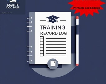 Training Rekord Log Vorlage | Mitarbeiter Trainingstracker PDF | GMP-konform | Qualitätssystem-Dokumentation