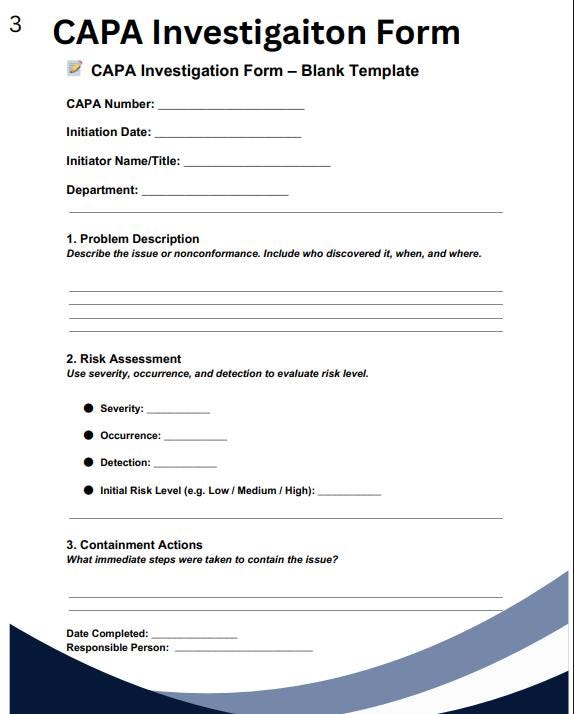 CAPA Overview & 5 Whys Root Cause Analysis Example (printable PDF) - Etsy